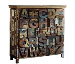 ABC SPIRIT Komoda #70 Drewno z Odzysku Lakier 110x40x105 cm