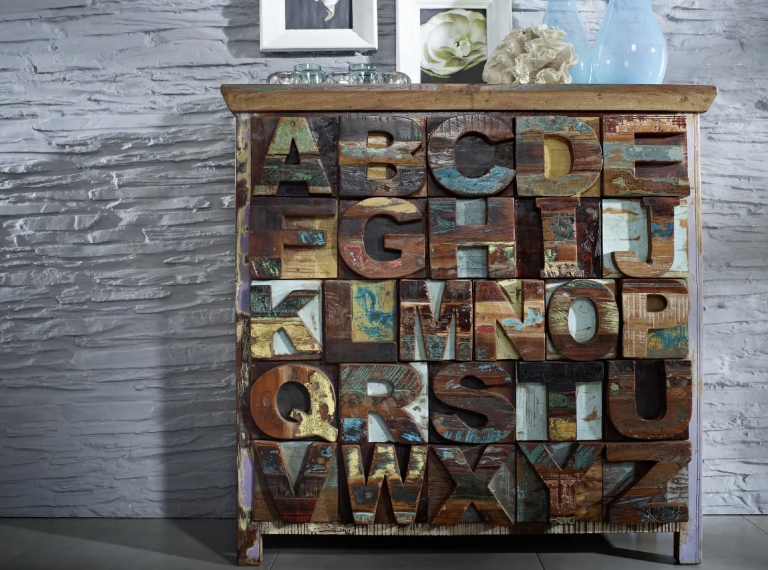 ABC SPIRIT Komoda #70 Drewno z Odzysku Lakier 110x40x105 cm