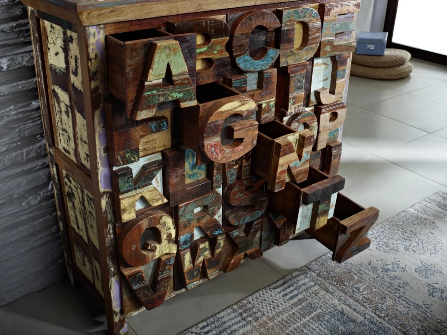 ABC SPIRIT Komoda #70 Drewno z Odzysku Lakier 110x40x105 cm