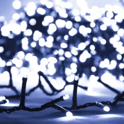 Łańcuch lampek LED Cold white and dark green 45 m vidaXL