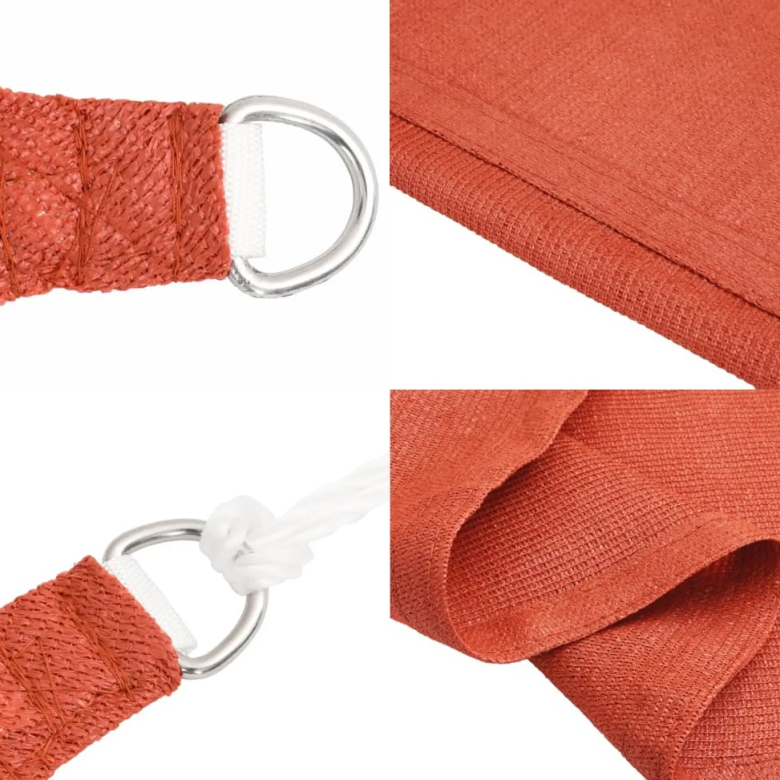 Żagiel przeciwsłoneczny, 160 g/m², terakotowy, 2x4,5 m, HDPE