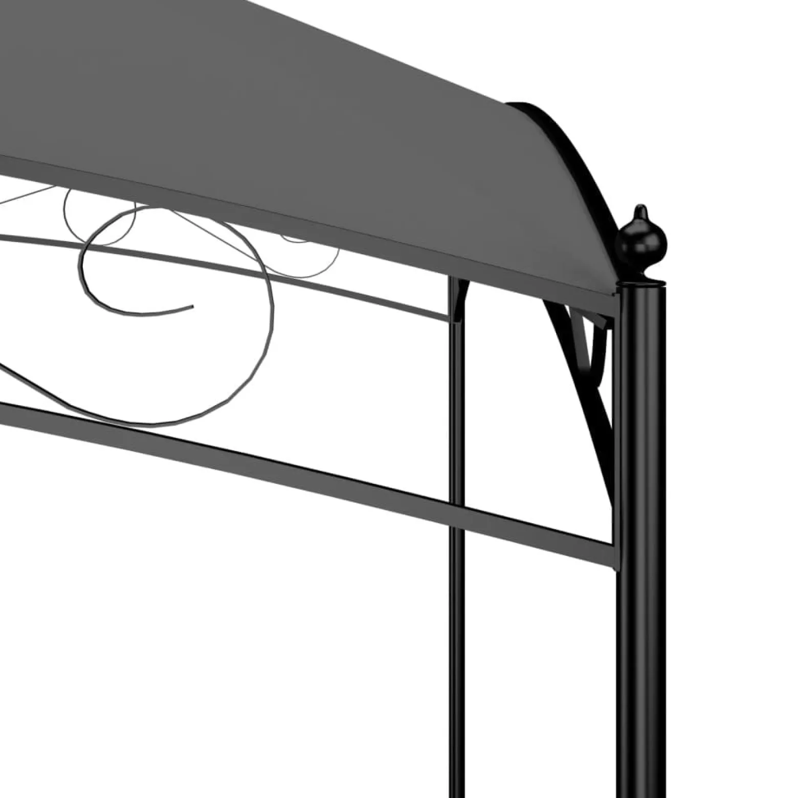 Altana Antracyt 3 x 3 x 2.65 m Tkanina vidaXL