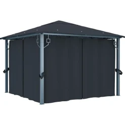 Altana Antracyt 300 x 300 cm Tkanina vidaXL