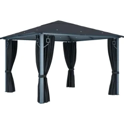 Altana Antracyt 300 x 300 cm Tkanina vidaXL