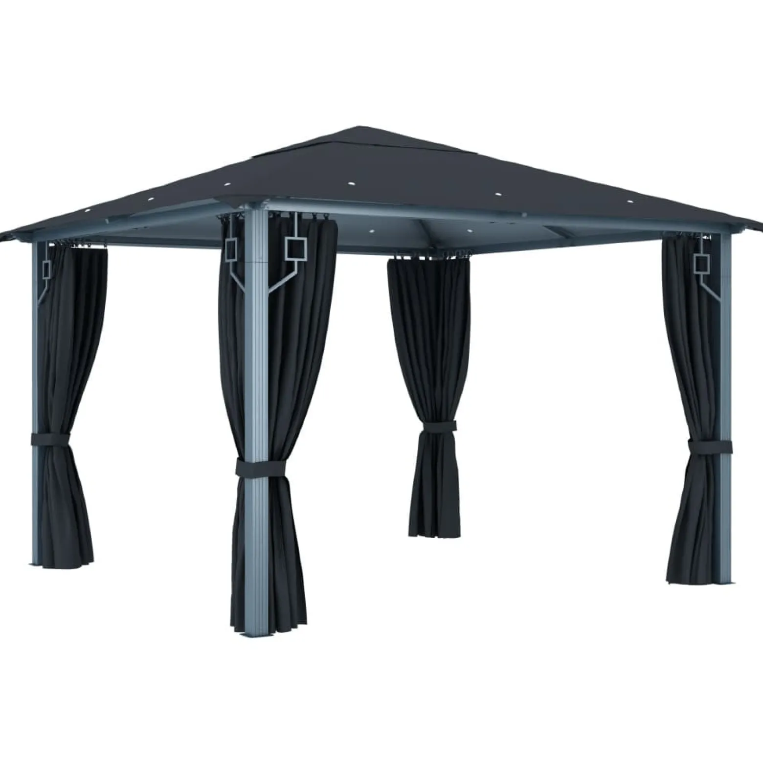 Altana Antracyt 300 x 300 cm Tkanina vidaXL