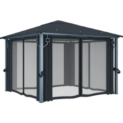 Altana Antracyt 300 x 300 cm Tkanina vidaXL