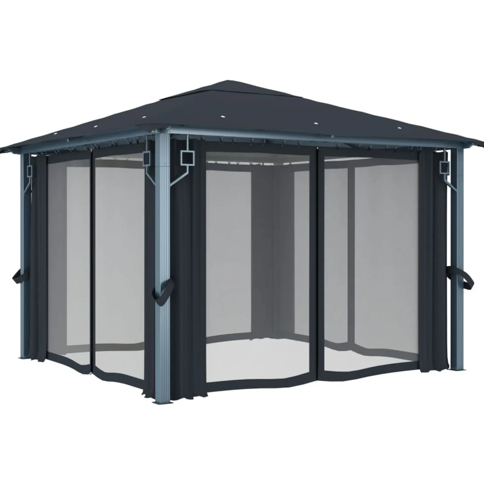 Altana Antracyt 300 x 300 cm Tkanina vidaXL