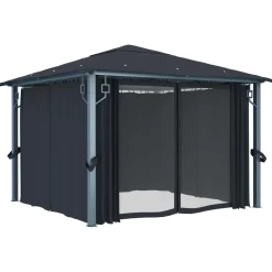 Altana Antracyt 300 x 300 cm Tkanina vidaXL