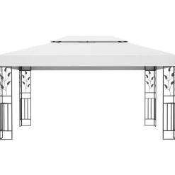 Altana Biały Tkanina vidaXL