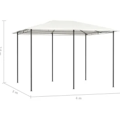 Altana Ogrodowa Kremowa Namiot Zadaszenie Na Ogród Taras 3x4x2,6 m