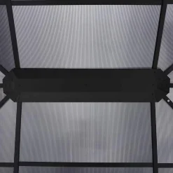 Altana Ogrodowa z Zasłonami Pergola Namiot Ogrodowy Antracyt 400x300x265 cm