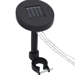Altana z podwójnym dachem i sznurem lampek LED, 3x4 m, biała