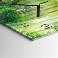 Artystyczny zegar 30x30 Leśna Natura zegar ścienny