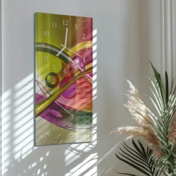 Artystyczny zegar 30x60 Abstrakcja dekoracyjny na ścianę