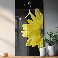 Artystyczny zegar 30x60 Kwiat zegar ścienny
