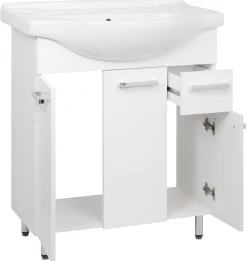 Astor Szafka Z Umywalką 75 cm Lupo Biały Połysk