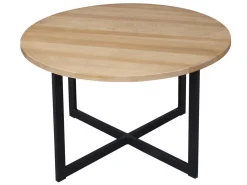 Ława okrągła Ø90 LOFT WOOD, kolor dębowy