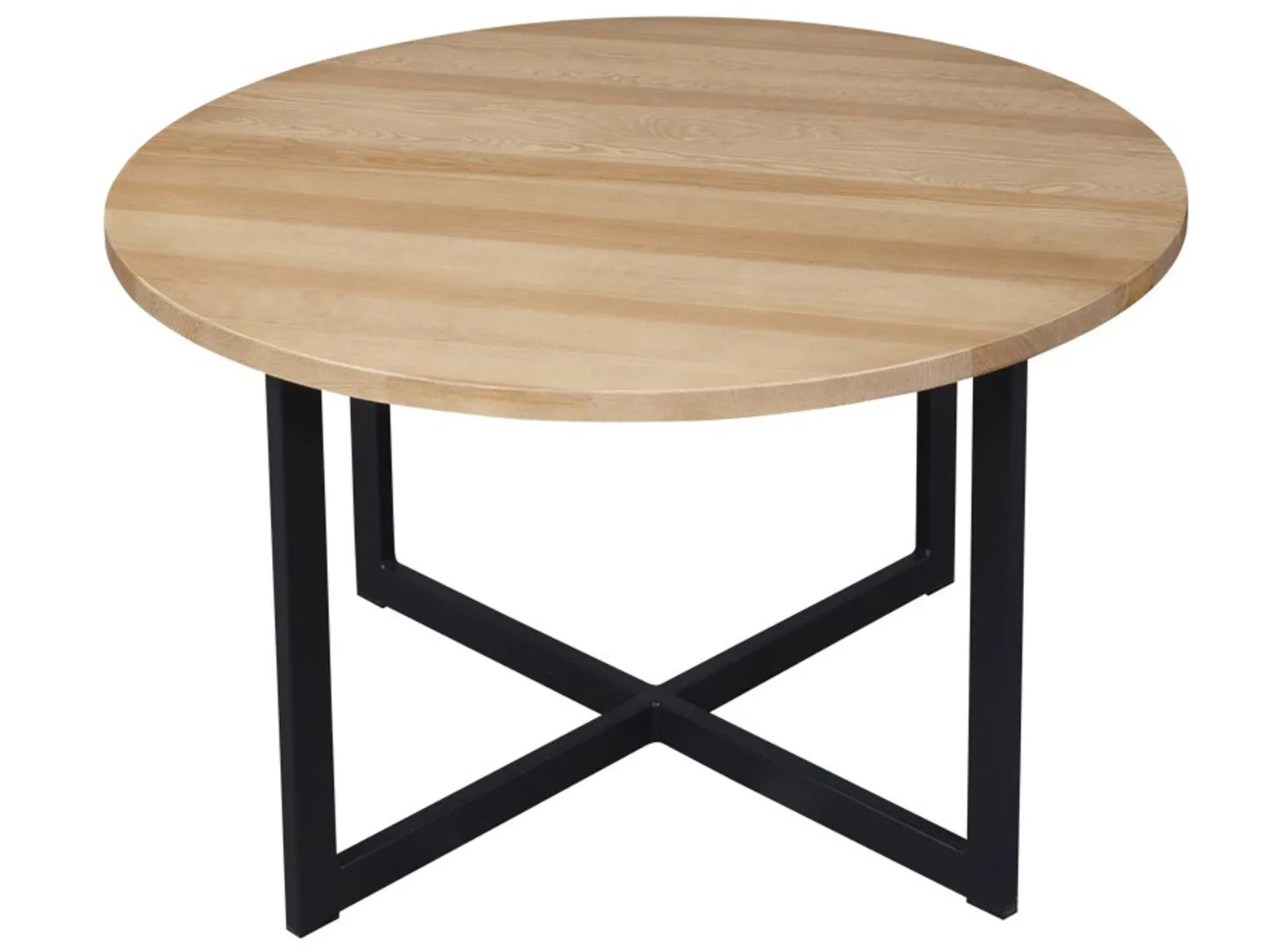 Ława okrągła Ø90 LOFT WOOD, kolor dębowy