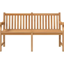 Ławka ogrodowa, 150 cm, lite drewno tekowe