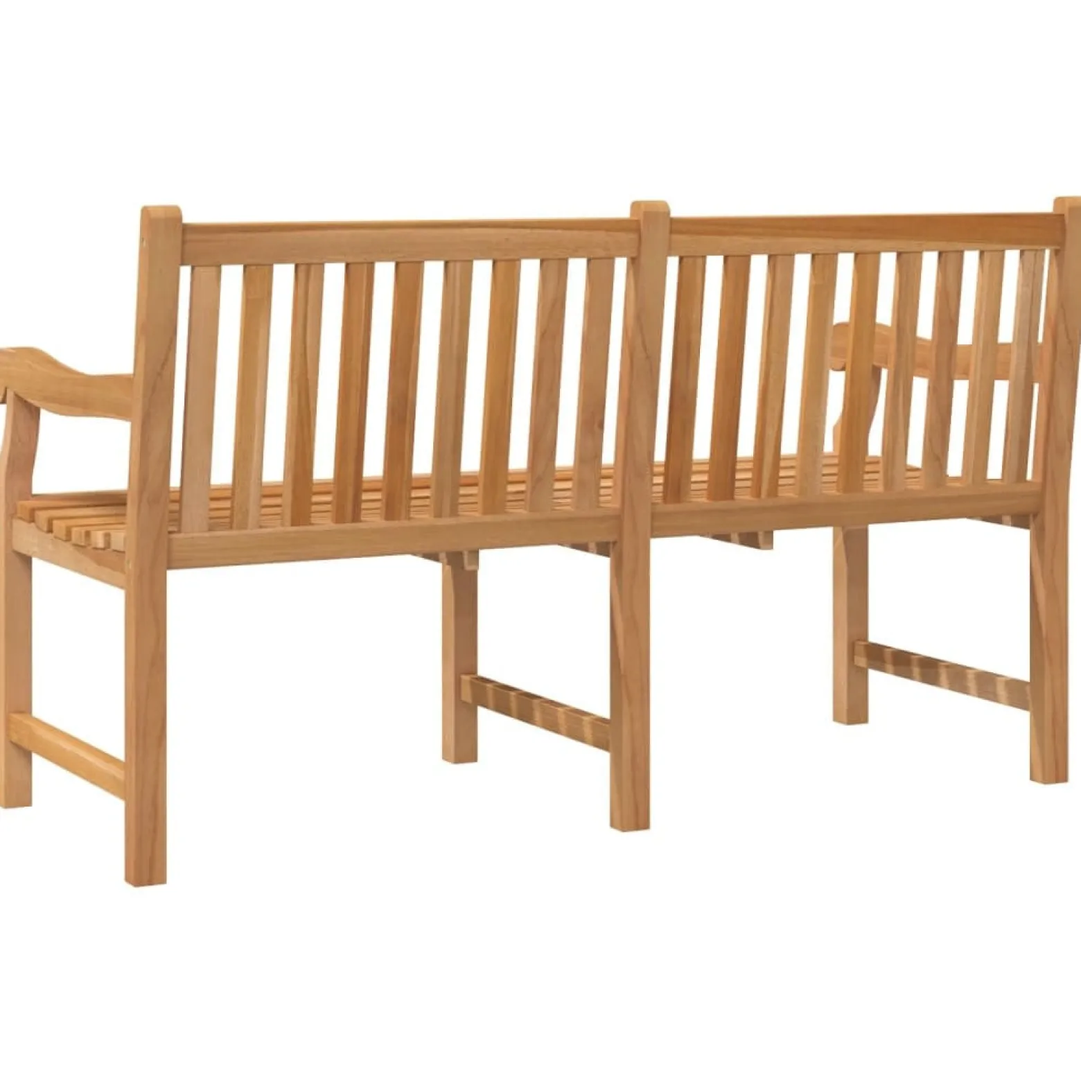 Ławka ogrodowa, 150 cm, lite drewno tekowe