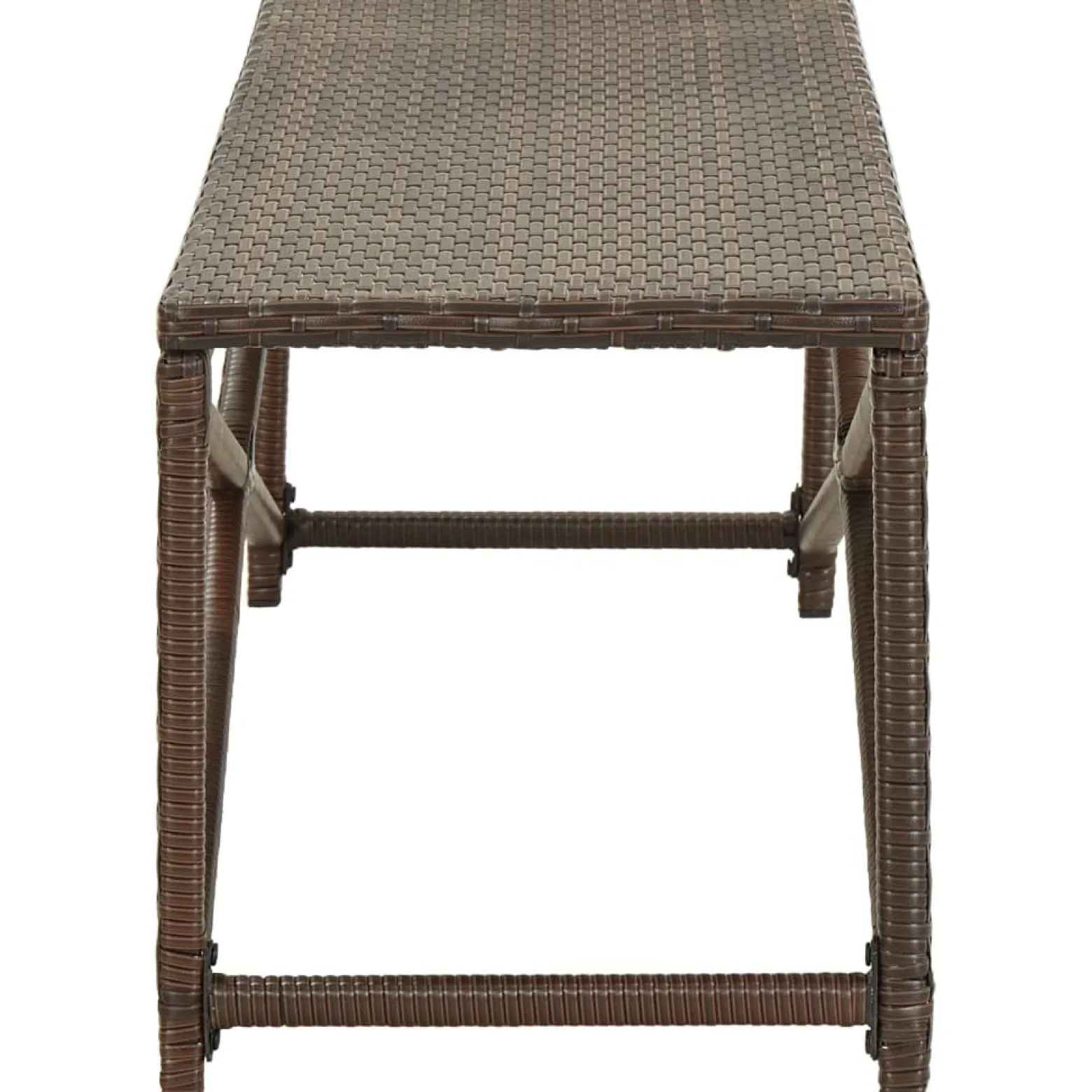 Ławka Brąz 120 cm Technorattan vidaXL