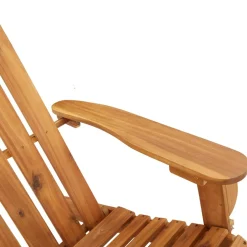 Ławka ogrodowa Adirondack z poduszkami, 126 cm, drewno akacjowe