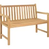 Ławka ogrodowa Brąz 114 cm Drewno vidaXL
