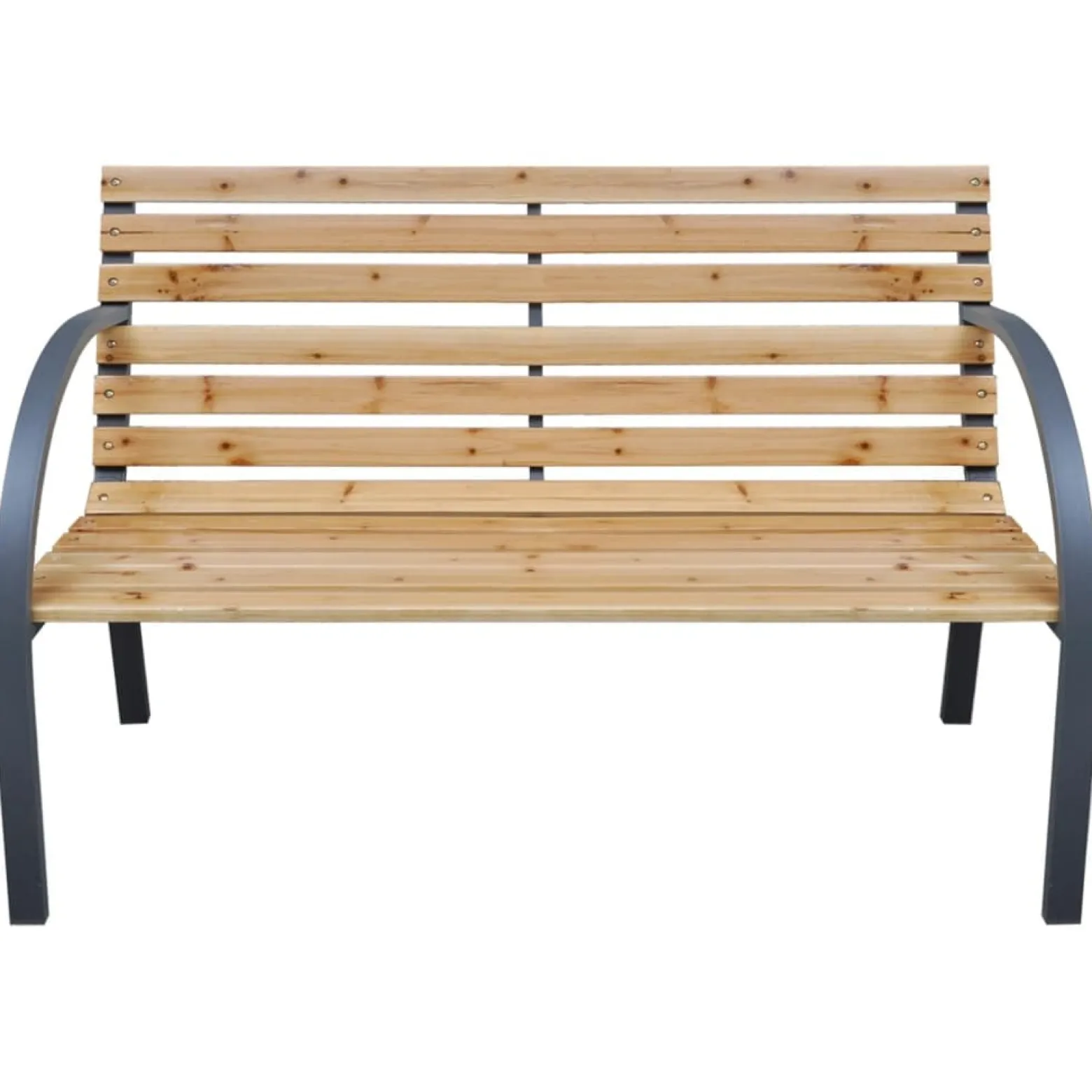Ławka ogrodowa, 112 cm, lite drewno jodłowe