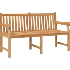 Ławka ogrodowa, 150 cm, lite drewno tekowe