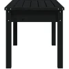 Ławka ogrodowa Czarny 80 x 44 x 45 cm Drewno sosnowe vidaXL