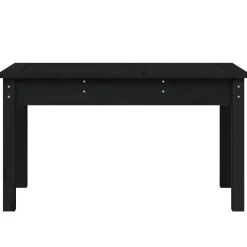 Ławka ogrodowa Czarny 80 x 44 x 45 cm Drewno sosnowe vidaXL