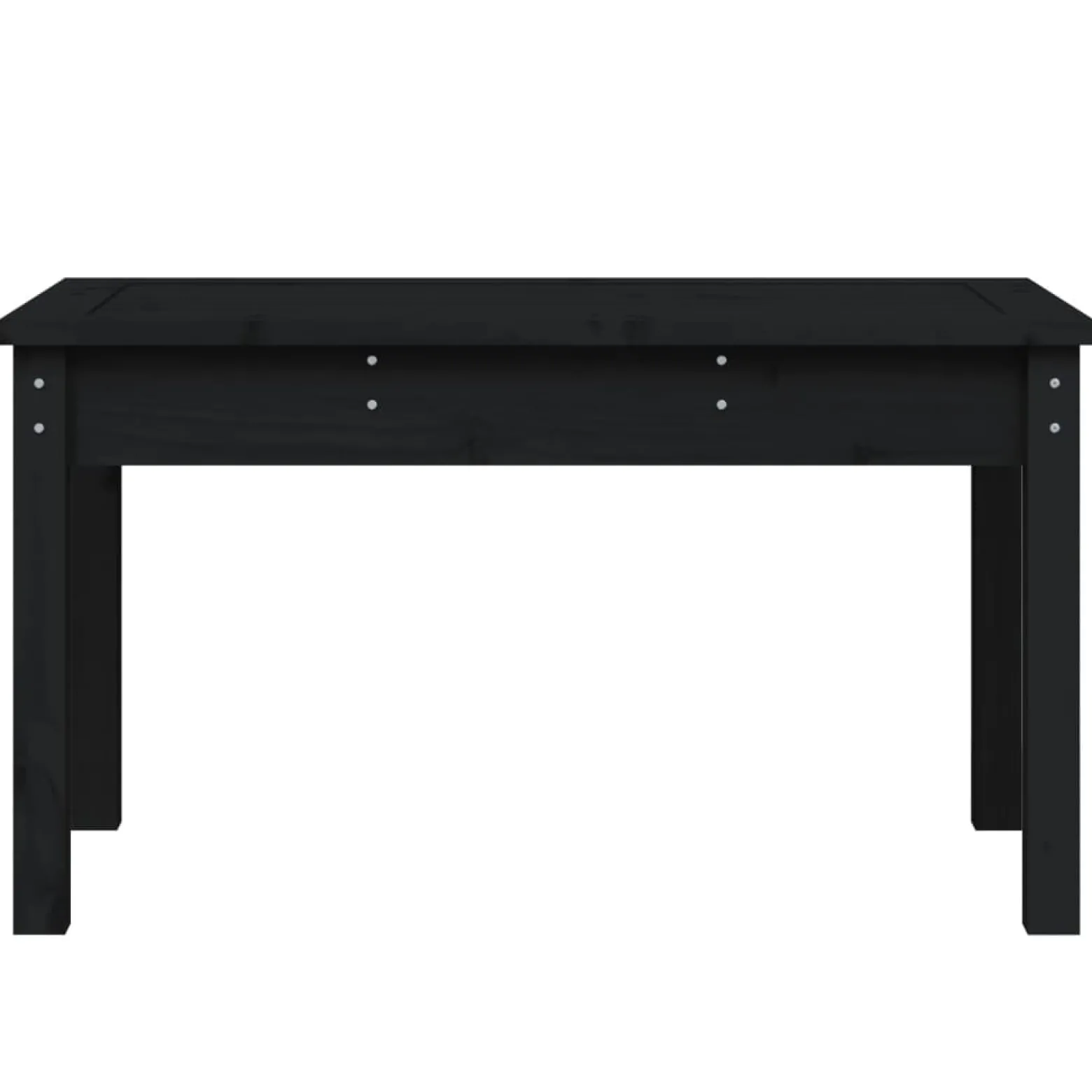 Ławka ogrodowa Czarny 80 x 44 x 45 cm Drewno sosnowe vidaXL