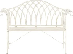 Ławka ogrodowa dwuosobowa 130x45 biała