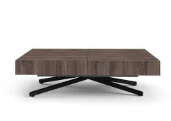 Ławostół Nowoczesny SIENNA, nogi X - Anthracite Sherman Oak