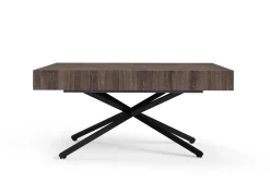 Ławostół Nowoczesny SIENNA, nogi X - Anthracite Sherman Oak