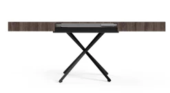 Ławostół Nowoczesny SIENNA, nogi X - Anthracite Sherman Oak