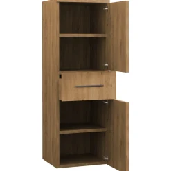 Łazienka BUSTIN dąb artisan / biały połysk