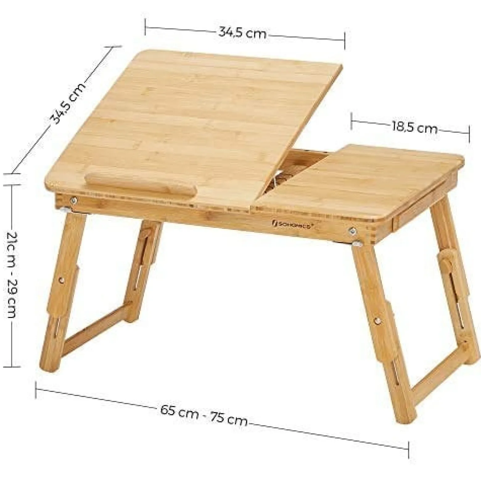 Bambusowe biurko, stół do laptopa