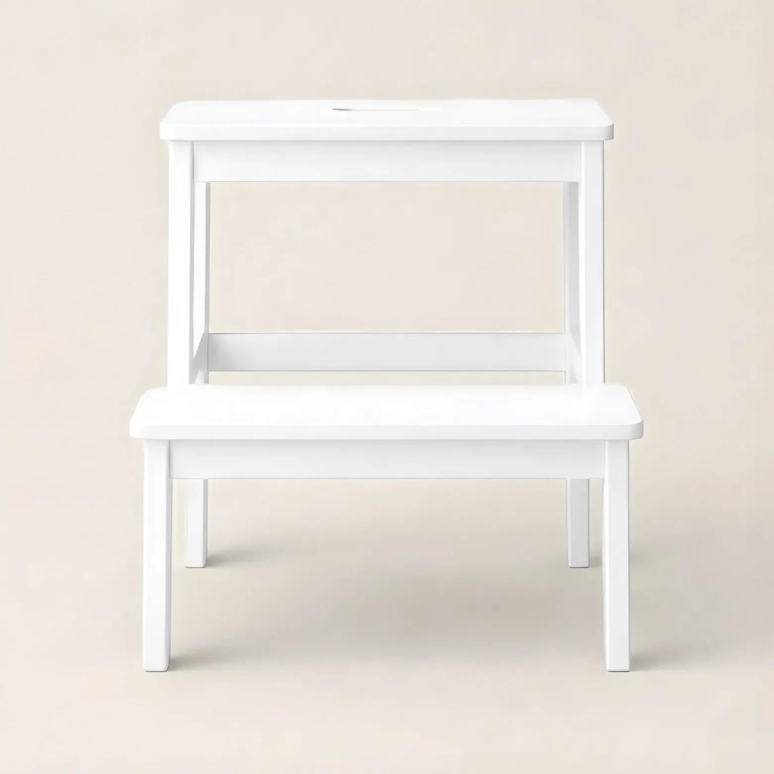 Bambusowy taboret ze schodkiem KROK, wys. 46 cm