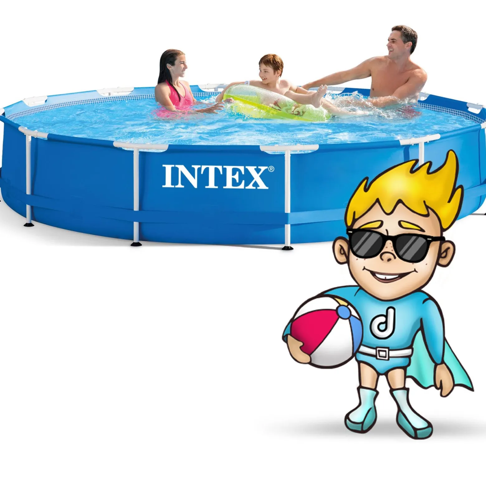 Basen ogrodowy stelażowy 366x76 ogród Intex 28210