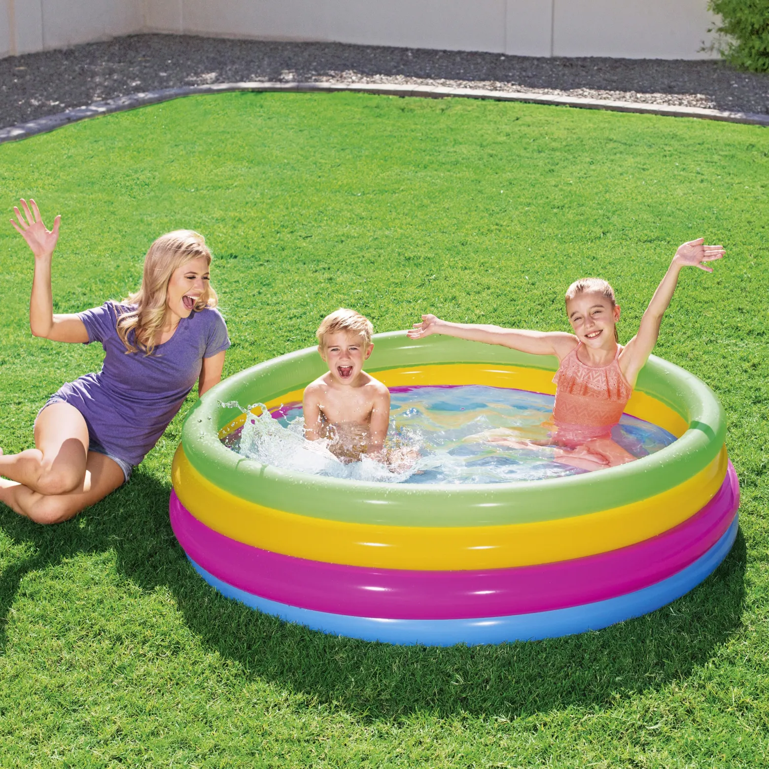 Basen dmuchany Play Pool 4 Pierścienie 157 x 46 cm 522 l BESTWAY