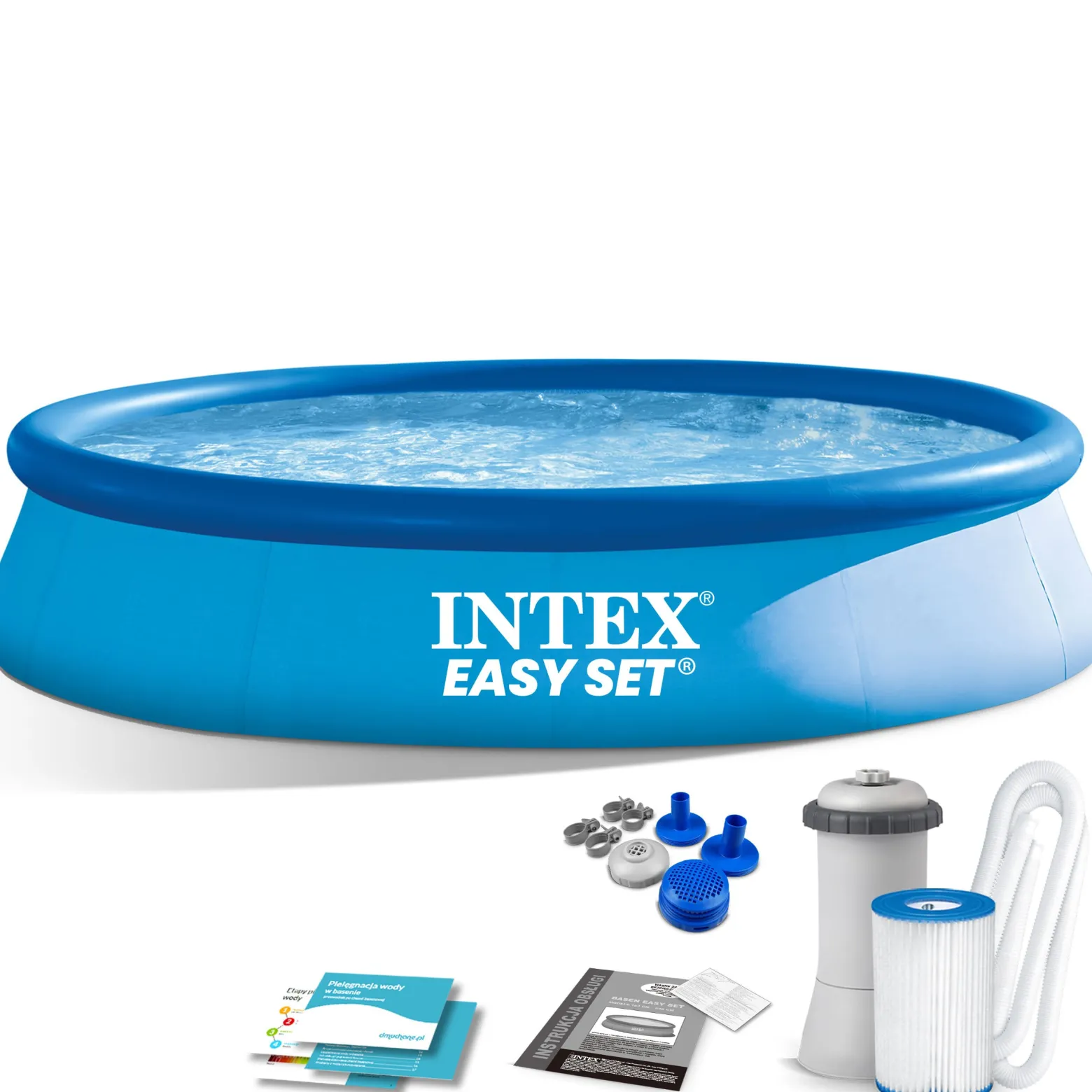 Basen ogrodowy pompa pokrywa 9w1 396x84 Intex
