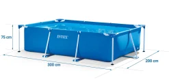 Basen ogrodowy stelażowy Intex 300x200x75 28272-M zestaw 16w1
