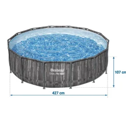 Basen ogrodowy stelażowy 427x107 cm Bestway 5614Z