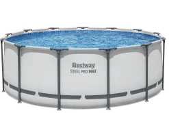 Basen ogrodowy stelażowy 396x122 cm Bestway zestaw 18w1