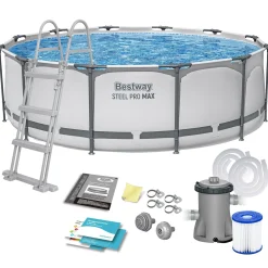 Basen ogrodowy stelażowy 366x100 cm Bestway 10w1