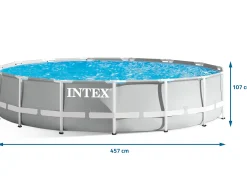 Basen ogrodowy stelażowy 457x107cm Intex zestaw 18w1