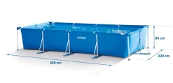 Basen ogrodowy stelażowy 450x220x84cm Intex zestaw 16w1
