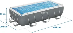Basen ogrodowy stelażowy 404x201x100cm Bestway zestaw 17w1