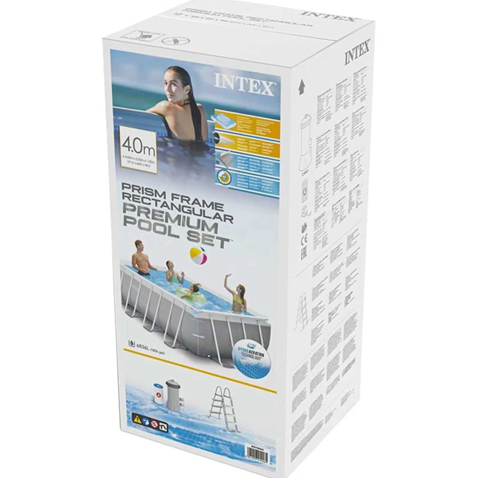 Basen ogrodowy 400 x 200 x 100 cm PVC INTEX